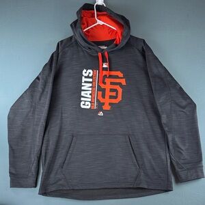San Francisco Giants Gray and Orange Hoodie